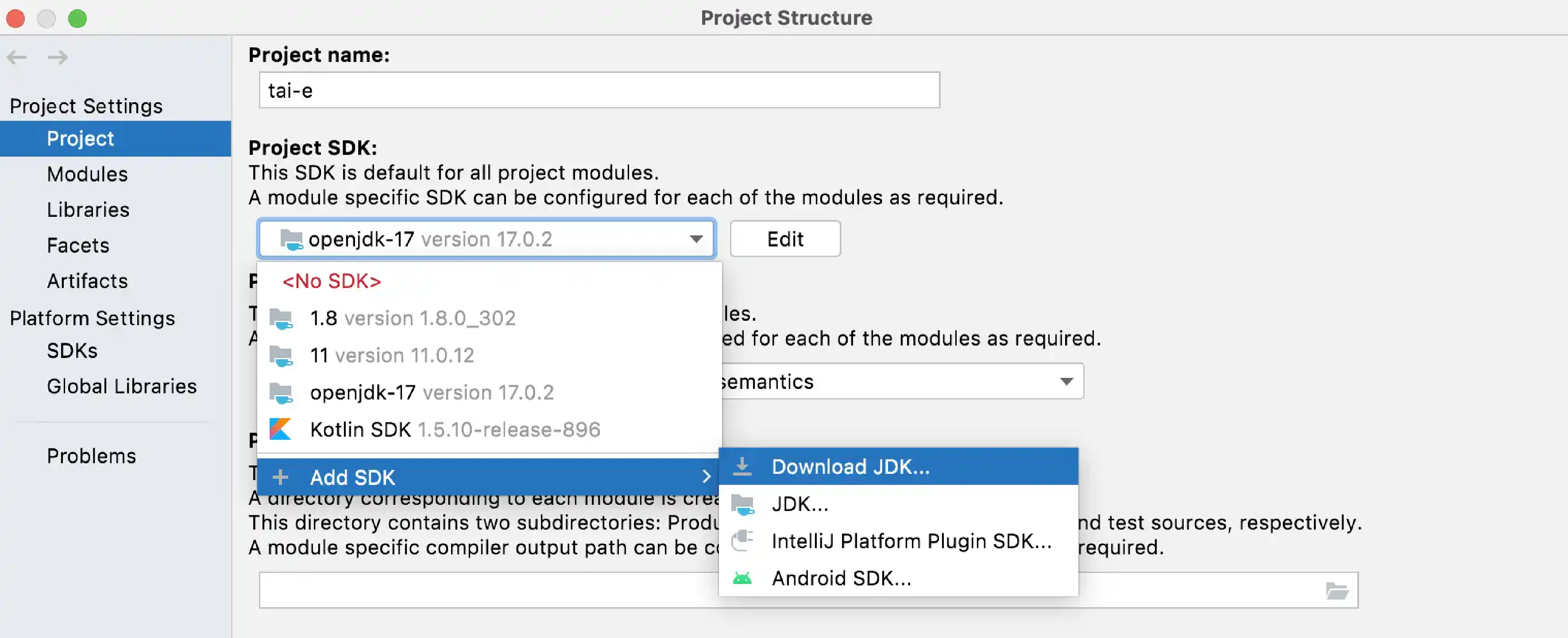 setup in intellij idea 5