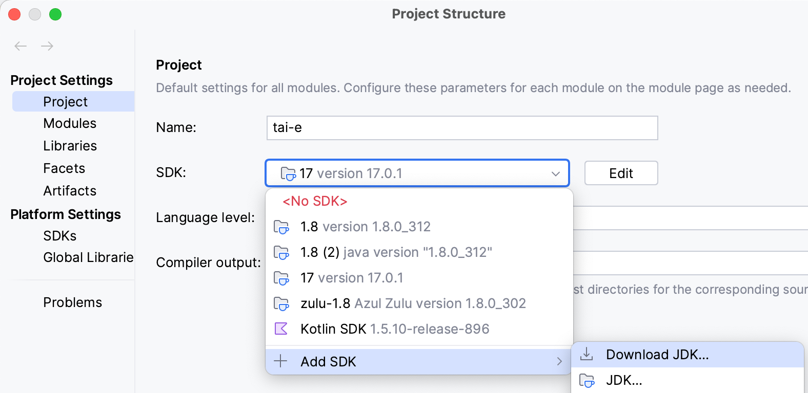 setup in intellij idea 5